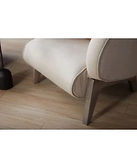 Union Home Accent Chair with Linen Upholstery