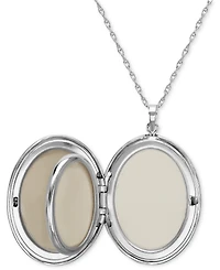 Sterling Silver Necklace, Four Photo Engraved Locket