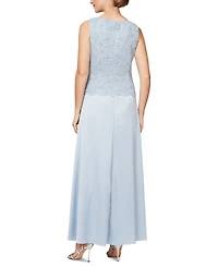 Alex Evenings Lace Jacket & Lace-Top Gown