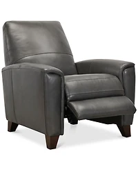 Brayna 35" Classic Leather Pushback Recliner, Created for Macy's