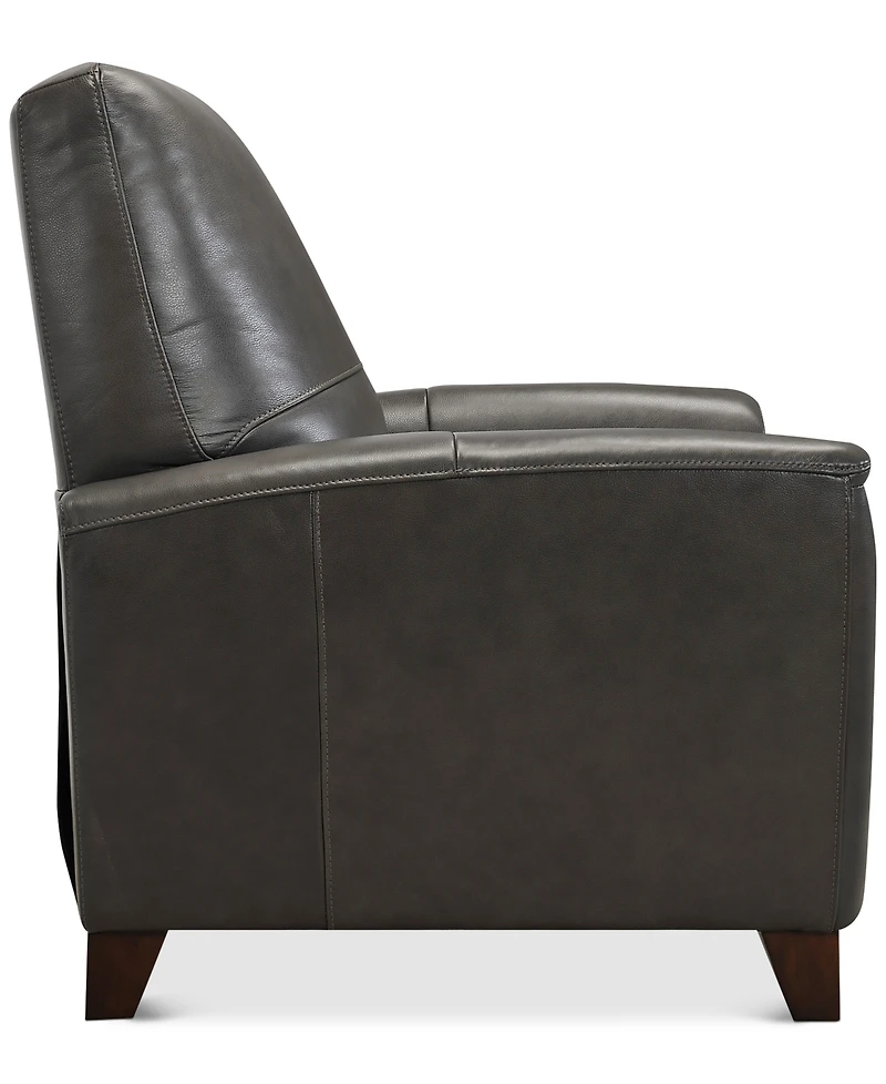 Brayna 35" Classic Leather Pushback Recliner, Created for Macy's