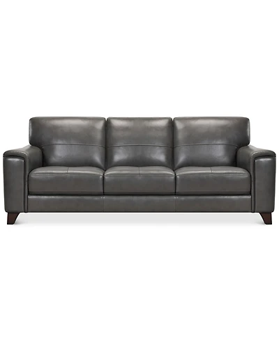 Brayna 88" Classic Leather Sofa, Created for Macy's