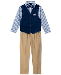 Nautica Toddler and Little Boys 4-Pc. Twill Machine Washable Vest Set