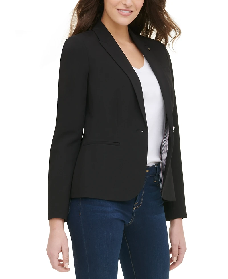 Tommy Hilfiger Women's One-Button Blazer