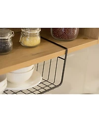 Basicwise Hanging Under Shelf Metal Storage Basket