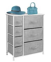 Sorbus Dresser with 7 Drawers - Storage Chest Organizer with Steel Frame, Wood Top, Handles