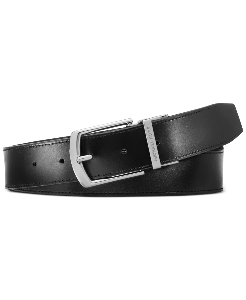 Michael Kors Men's Signature Leather Belt