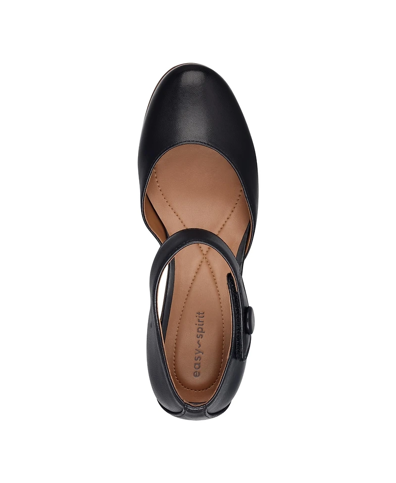 Easy Spirit Women's Clarice Mary Jane Block Heel Pumps