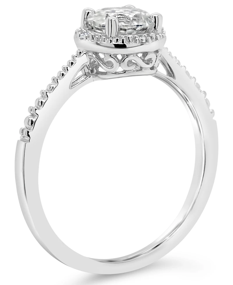 Amethyst (3/4 ct. t.w.) and Diamond Accent Ring Sterling Silver (Also Available Other Gemstones)