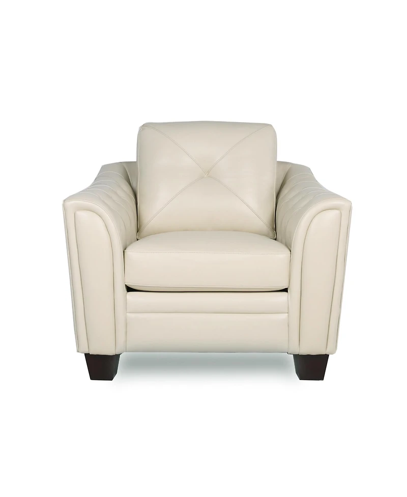 Jaira Tufted Leather Club Chair