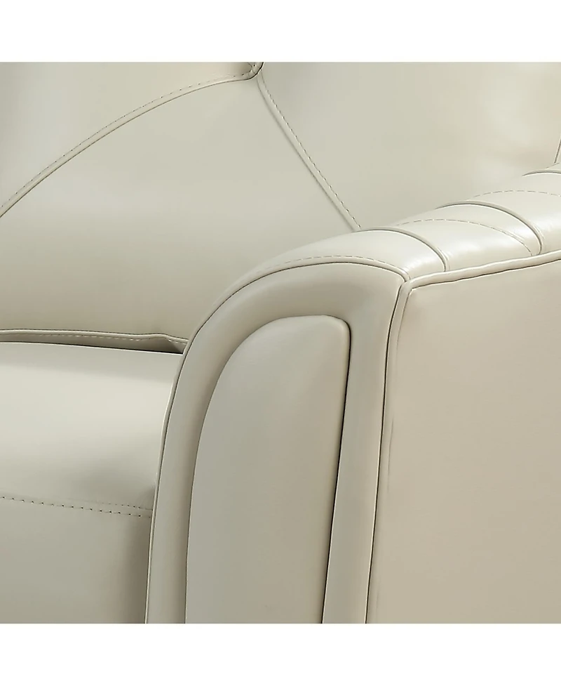 Jaira Tufted Leather Sofa