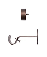 Serena Adjustable 28"-48" Curtain Rod with Cap Finials