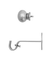 Farmhouse Adjustable 86"-120" Curtain Rod with Ball Finials