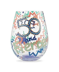 Enesco Lolita 50 and Fierce Stemless Wine Glass