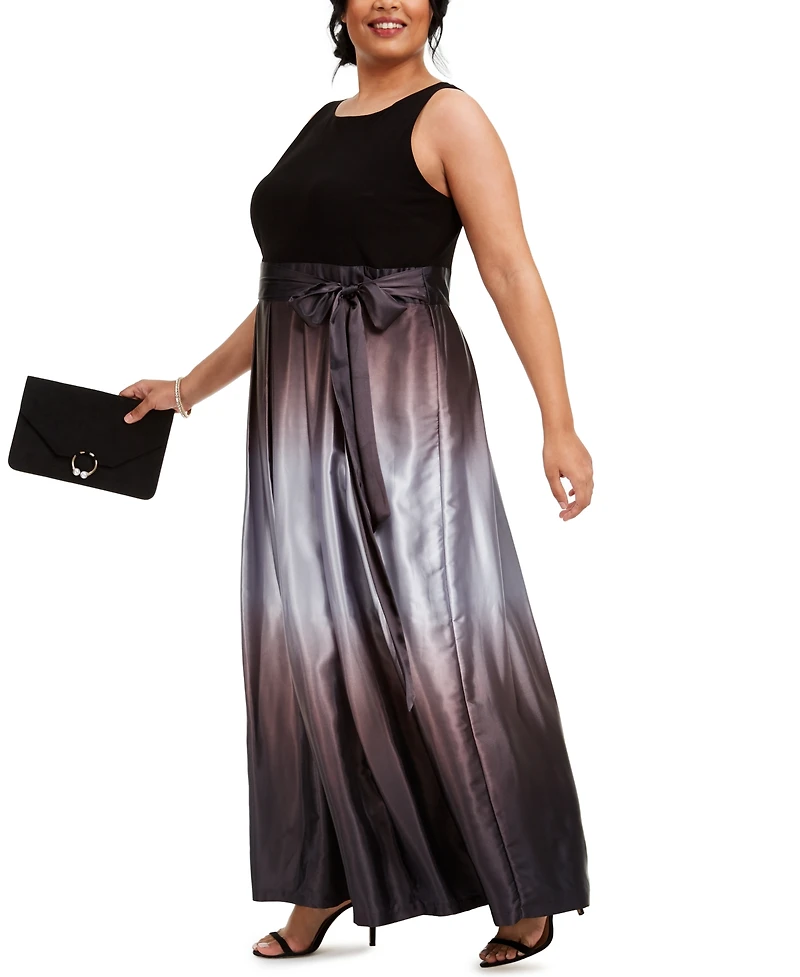 Sl Fashions Plus Ombre A-Line Gown