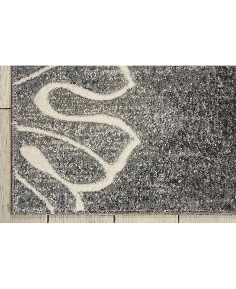 Long Street Looms Samuel SAM04 Gray 2'2" x 7'6" Runner Rug
