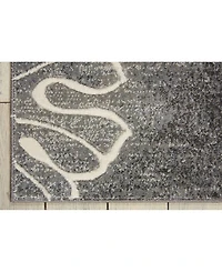 Long Street Looms Samuel SAM04 Gray 2'2" x 7'6" Runner Rug