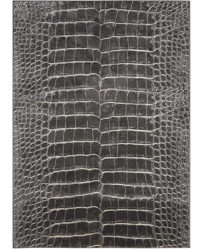 Long Street Looms Samuel SAM09 Charcoal 5'3" x 7'3" Area Rug