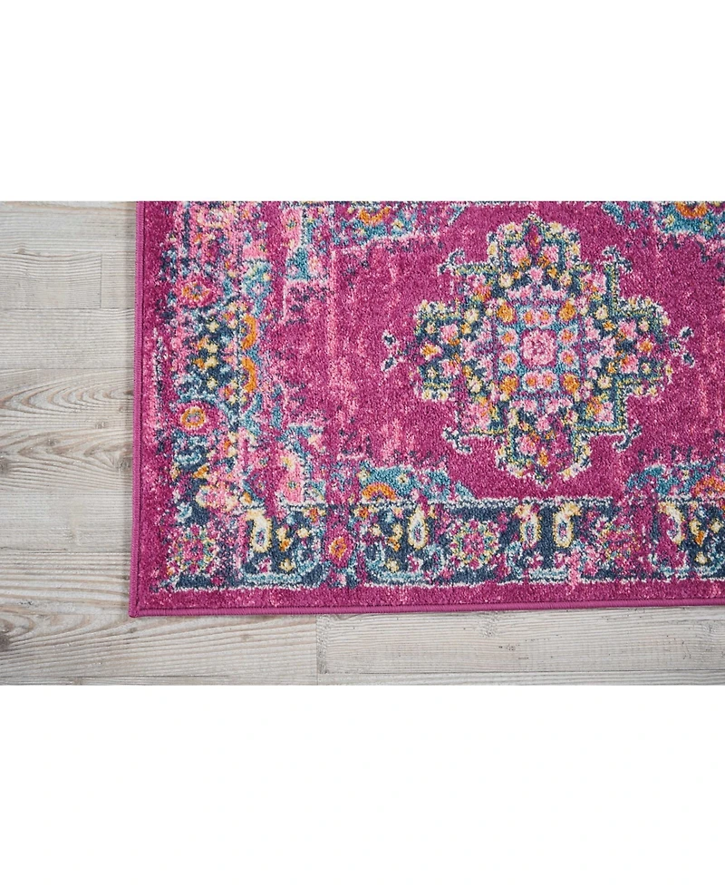 Long Street Looms Zeal ZEA03 Fuchsia 1'10" x 2'10" Area Rug