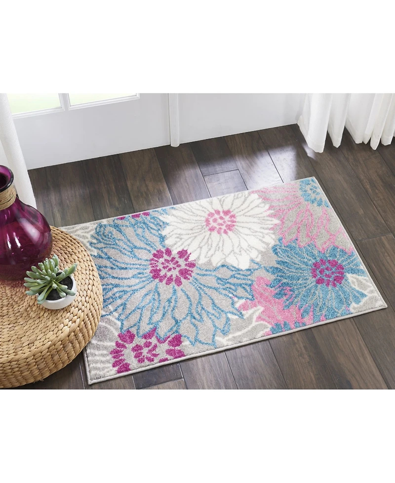 Long Street Looms Zeal ZEA17 Gray 1'10" x 2'10" Area Rug