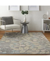 Long Street Looms Peace PEA03 Gray 4' x 6' Area Rug