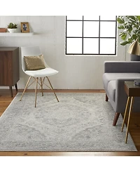 Long Street Looms Peace PEA05 Ivory 6' x 9' Area Rug