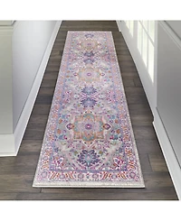 Long Street Looms Zeal ZEA20 Silver 1'10" x 2'10" Area Rug