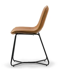 Glamour Home Set of 2 Amery Iron Frame Vintage-like Dining Chair