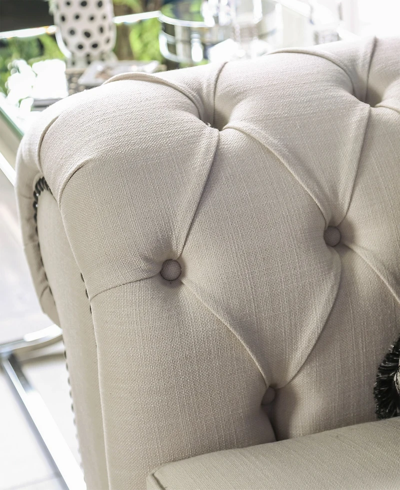 Furniture of America Trelane Upholstered Love Seat