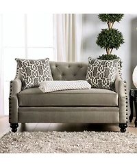 Furniture of America Port Smith Upholstered Love Seat