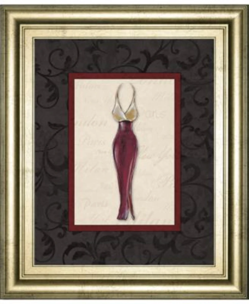 Classy Art Fashion Dress By Susan Osbourne Framed Print Wall Art Collection