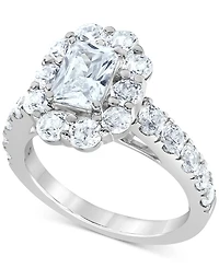 Certified Diamond Emerald Halo Bridal Set (4 ct. t.w.) 18k White, Yellow or Rose Gold