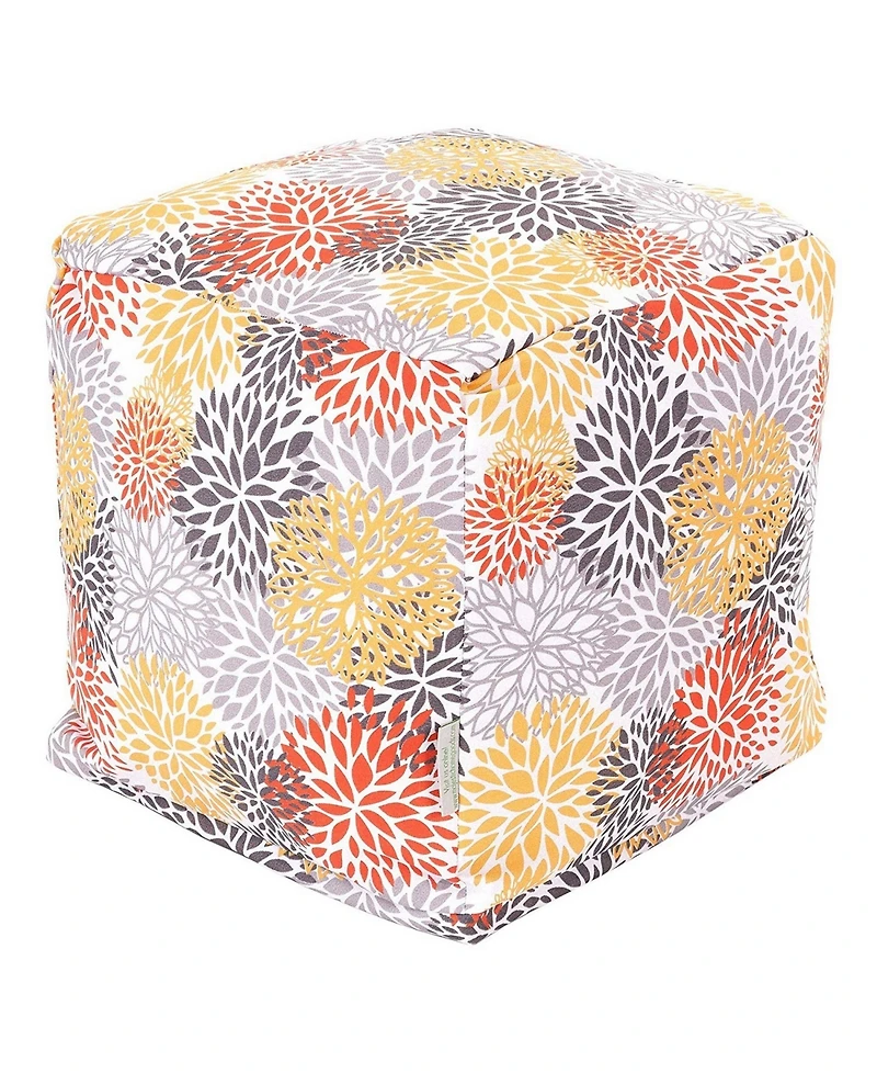 Majestic Home Goods Booms Ottoman Pouf Cube 17" x 17"