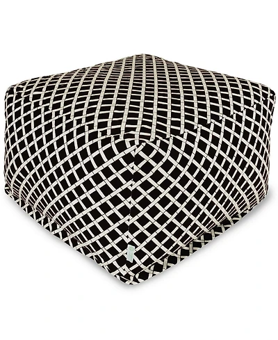 Majestic Home Goods Ottoman Square Pouf 27" x 17" 27" x 17"