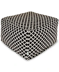Majestic Home Goods Ottoman Square Pouf 27" x 17" 27" x 17"