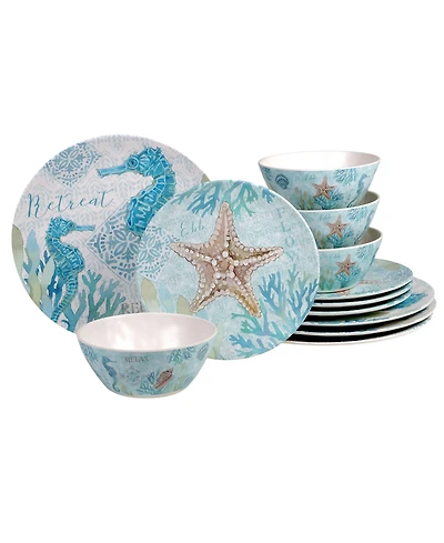 Certified International Beachcomber 12-Pc. Dinnerware Set