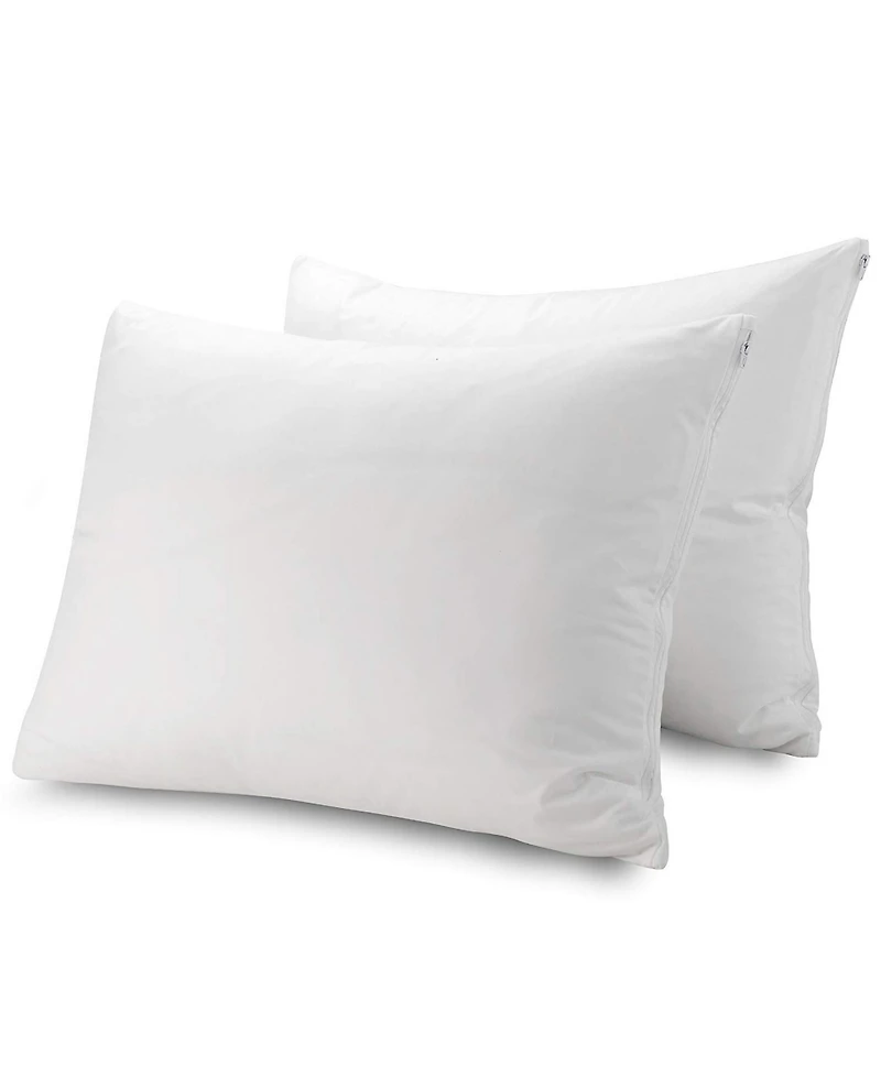 Waterproof Zippered Pillow Protector - King Size - 2 Pack