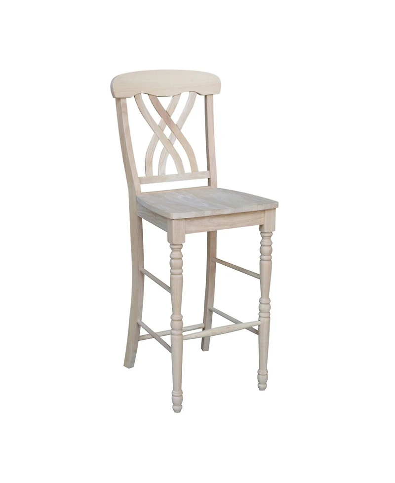 International Concepts Lattice Bar Height Stool