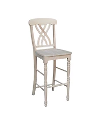 International Concepts Lattice Bar Height Stool