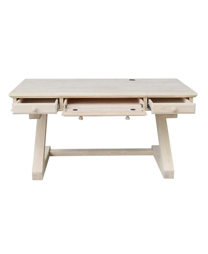 International Concepts Executive Desk with Zosiac Base