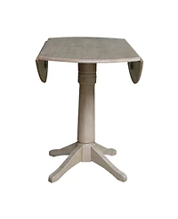 International Concepts 42" Round Dual Drop Leaf Pedestal Table