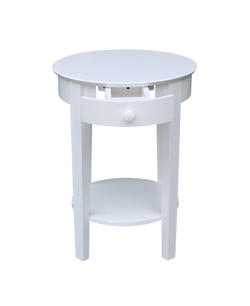 International Concepts Phillips Accent Table with Drawer