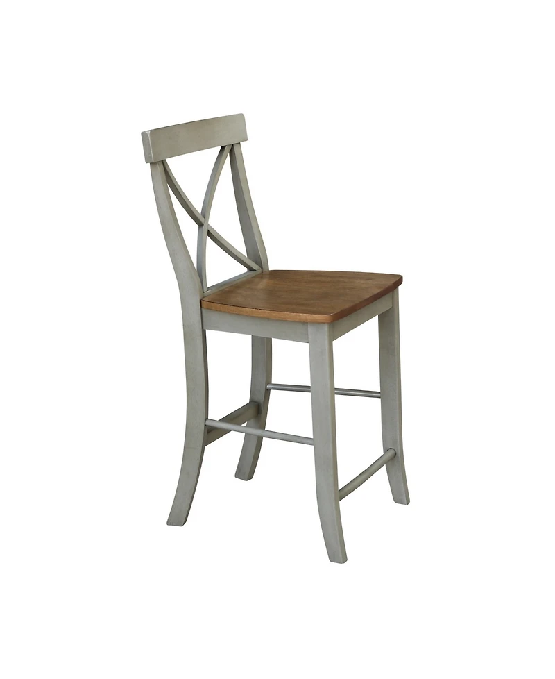 International Concepts X-Back Counterheight Stool