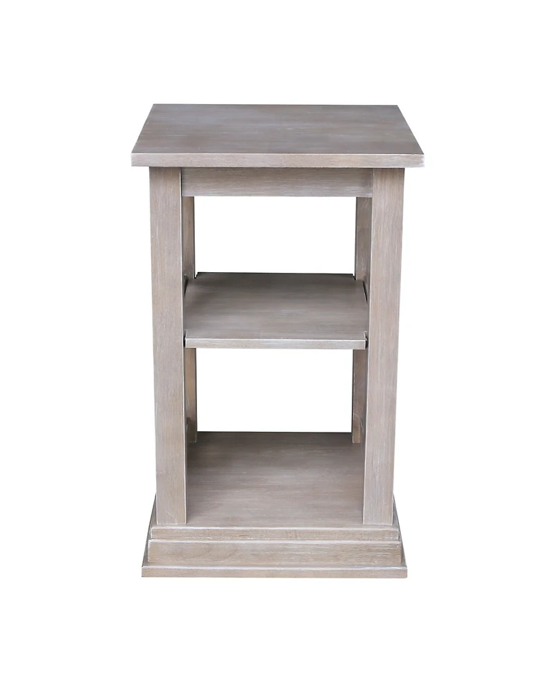International Concepts Hampton Accent Table with Shelves