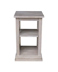 International Concepts Hampton Accent Table with Shelves