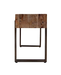Southern Enterprises Maeve Rustic Industrial Bench