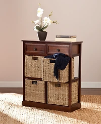 Southern Enterprises Caldwell 4-Basket Storage Chest