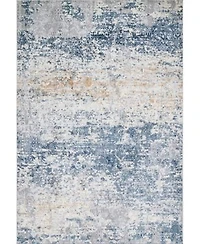 Nuloom Terra Wilde Tribal Distressed Blue Area Rug