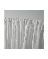 Exclusive Home Itaji Sheer Rod Pocket Top Curtain Panel Pair, 54" x 84"