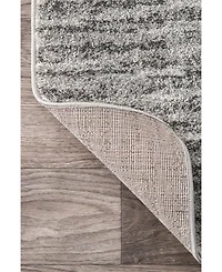 nuLoom Smoky Contemporary Sherill Ripple Gray 5' x 8' Area Rug